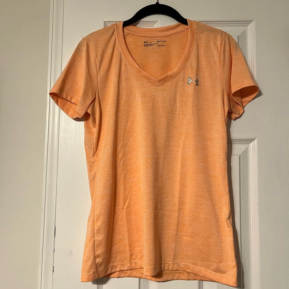 Under Armour Women's Orange V-Neck Top